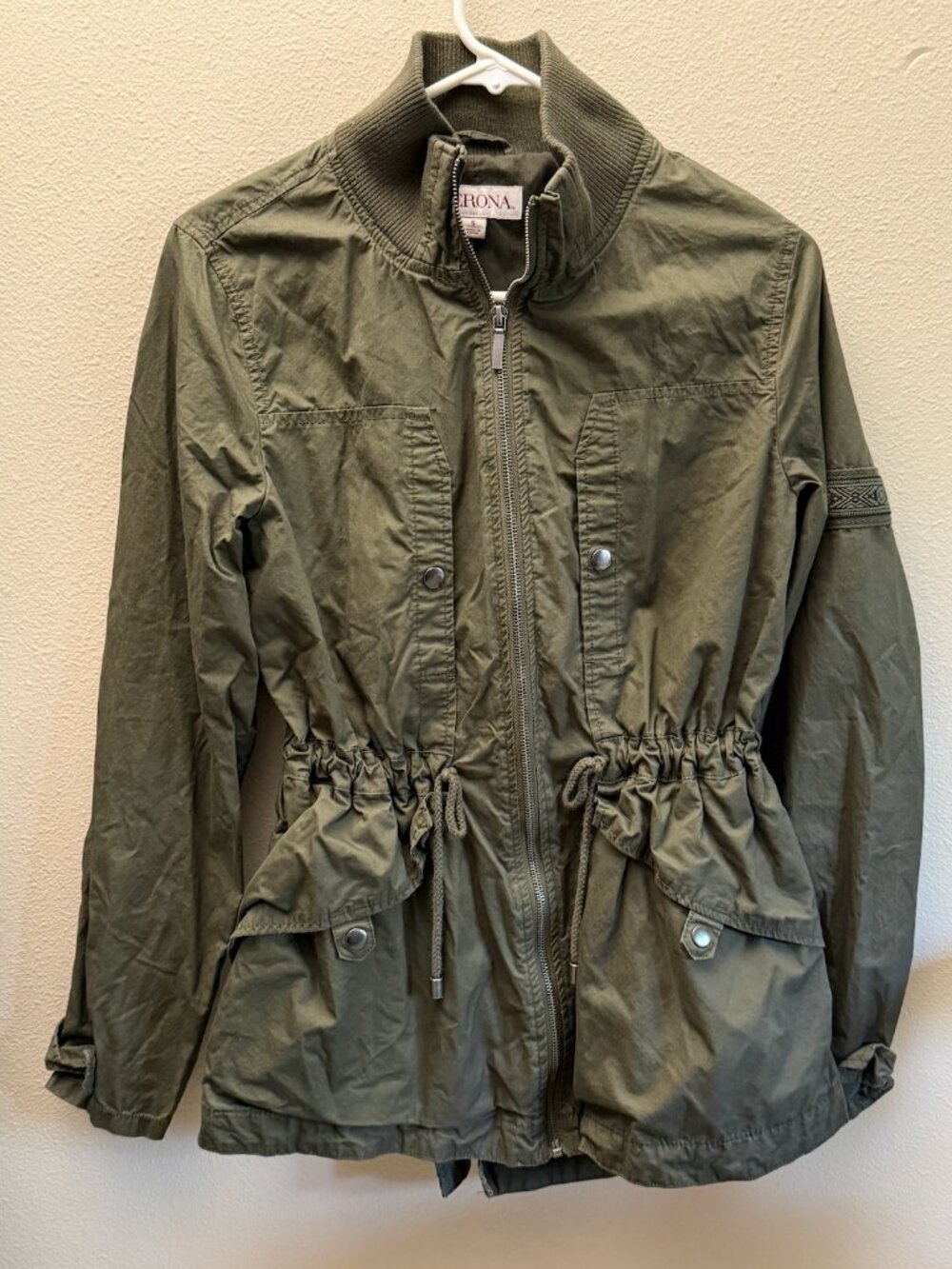 Merona Forest Green Zip Up Jacket